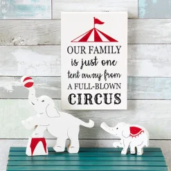 Humorous Family Circus 3-Pc. Decor Set