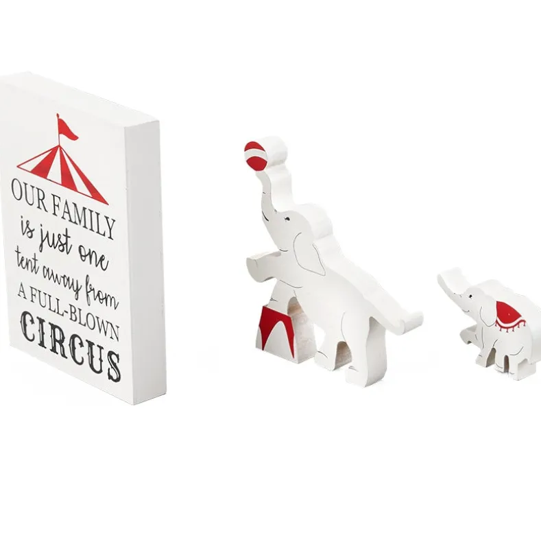 Humorous Family Circus 3-Pc. Decor Set
