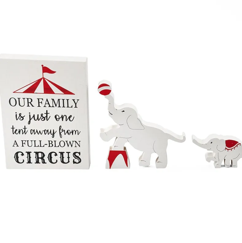Humorous Family Circus 3-Pc. Decor Set