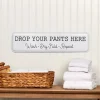 Humorous Household Metal Signs - Bathroom, Laundry, or Mudroom