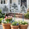 Humorous Shovel Garden Stakes - Set of 3