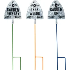 Humorous Shovel Garden Stakes - Set of 3