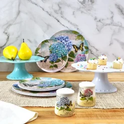 Hydrangea & Butterfly Dinner Plates - Set of 4