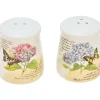 Hydrangea & Butterfly Salt and Pepper Shakers