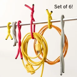 Ideaworks® Gorilla Ties - Multi-Size Flexible, Durable, Reusable, Set of 6