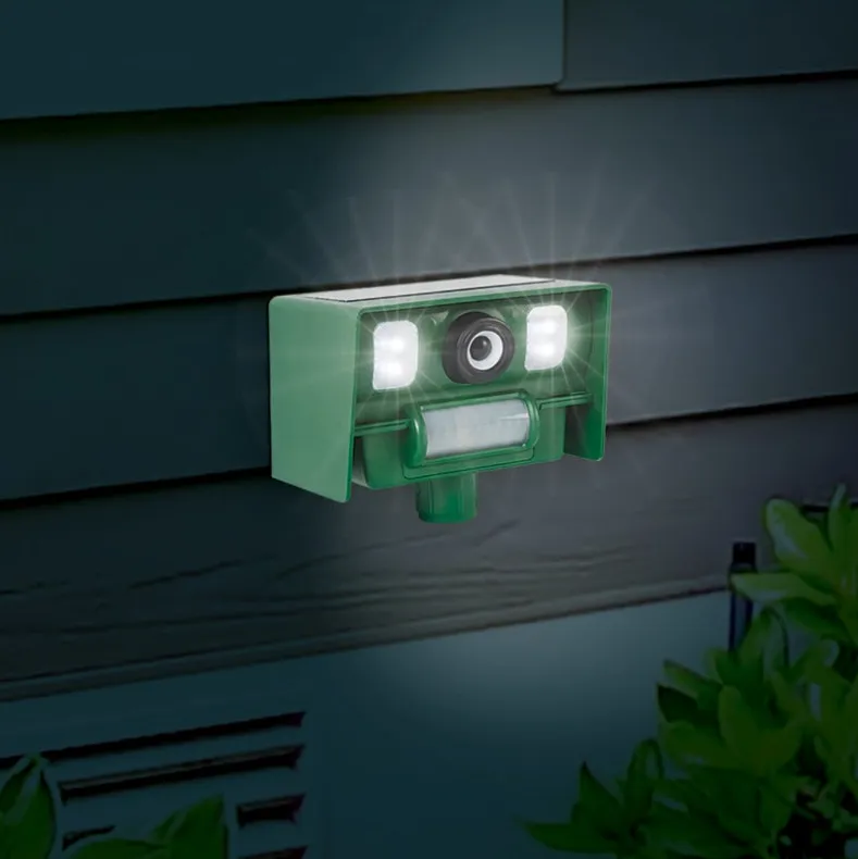IdeaWorks® Solar Yard Garden Protector Ultra Sonic Animal Repeller
