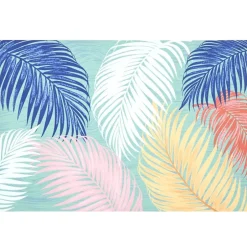 Indoor/Outdoor Coastal Print Accent Rug or Runner