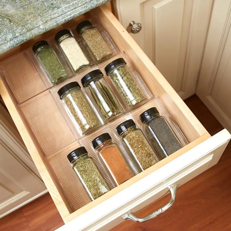 In-Drawer Expandable Spice Rack
