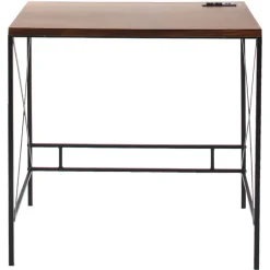 Industrial Desk with Outlet and USB Port