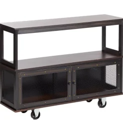 Industrial Rolling Buffet Serving Cart - Kitchen or Bar