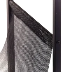 Industrial Side Table with Magazine Pouch