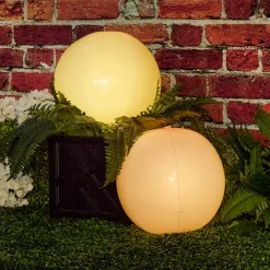 Inflatable LED Glowing Balls Set of 2 Color Change With Remote