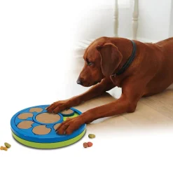2-in-1 Interactive Pet Toy with Treat Puzzle