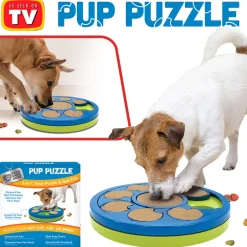 2-in-1 Interactive Pet Toy with Treat Puzzle
