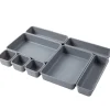 Interlocking Desk Drawer Organizer Tray Dividers 8 Piece