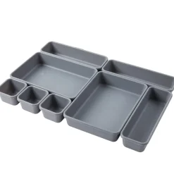 Interlocking Desk Drawer Organizer Tray Dividers 8 Piece