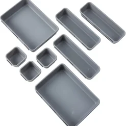 Interlocking Desk Drawer Organizer Tray Dividers 8 Piece