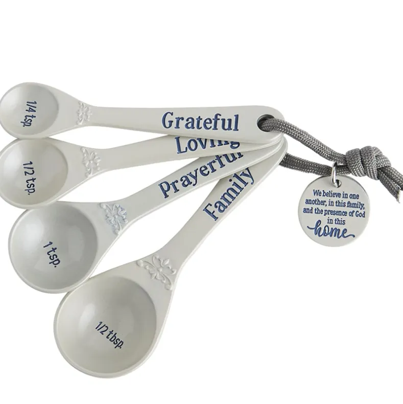 In This Home Collection - Pie Plate, Utensil Crock, Measuring Spoons