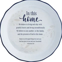 In This Home Collection - Pie Plate, Utensil Crock, Measuring Spoons