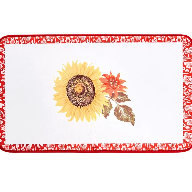 Jacobean Sunflower Shower Curtain, Bath Rug, Hand Towels, or Hooks