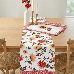 Jacobean Sunflower Table Runner or Set of 4 Placemats