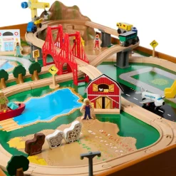 Kidkraft® Ride Around Town Train Set and Table - 100-Piece Adventure