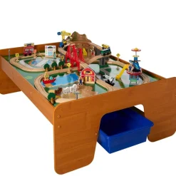 Kidkraft® Ride Around Town Train Set and Table - 100-Piece Adventure