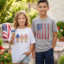 Kids Americana Short Sleeve Graphic T-Shirt