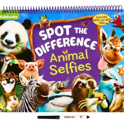 Kidsbooks® Spot the Difference Animal Selfies Write & Wipe Book