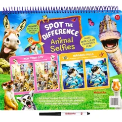 Kidsbooks® Spot the Difference Animal Selfies Write & Wipe Book