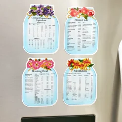 Kitchen Conversion Chart Magnets Set of 4