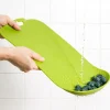 Kitchen Cutting Board with Built-in Colander