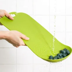 Kitchen Cutting Board with Built-in Colander