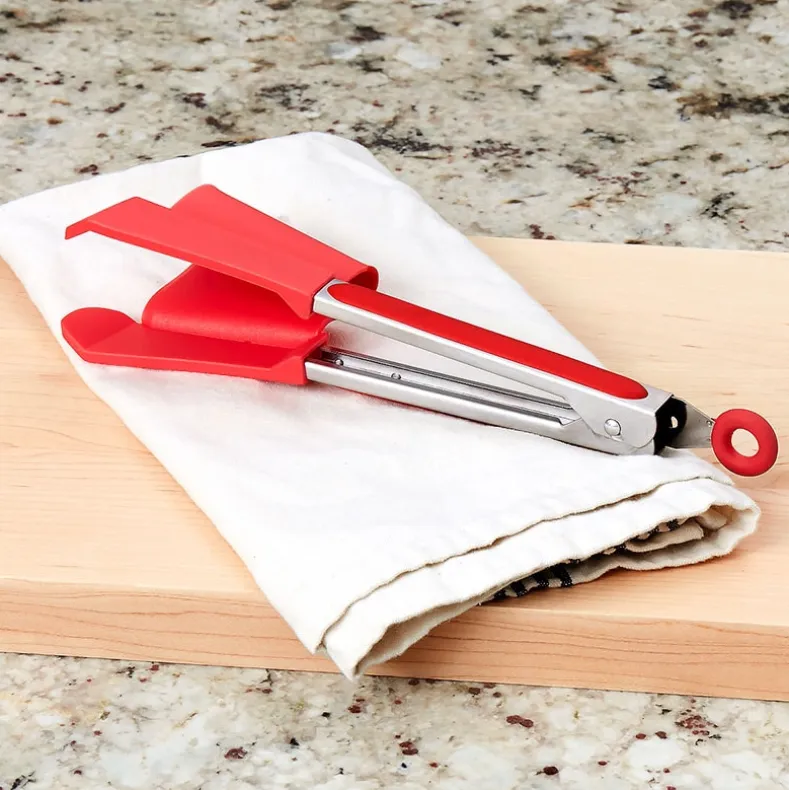 Kitchen 2-in-1 Spatula and Tongs - Flip, Grab, and Scoop