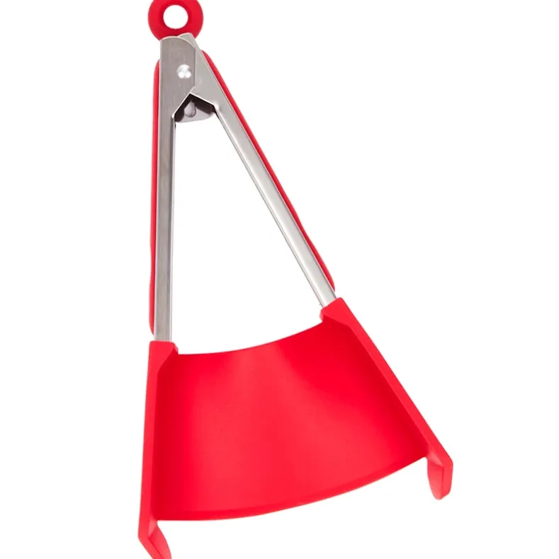 Kitchen 2-in-1 Spatula and Tongs - Flip, Grab, and Scoop