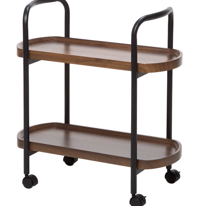 Kitchen or Bar Serving Cart with Wheels - 2-Tier