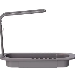 Kitchen Sink Expandable Drain Rack with Towel Holder