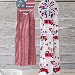 Kitchen Tie Towels Americana Set of 2