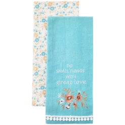 Kitchen Towels Spring Floral Set of 2