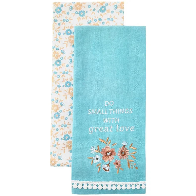 Kitchen Towels Spring Floral Set of 2