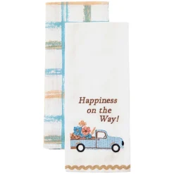 Kitchen Towels Spring Floral Set of 2