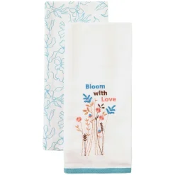 Kitchen Towels Spring Floral Set of 2