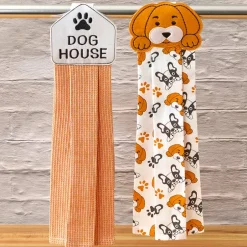 Kitchen Towels Summertime Dog Set of 2