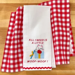 Kitchen Towels Summertime Dog Set of 2