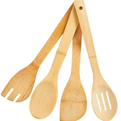 Kitchen Utensil Set in Bamboo with Matching Crock