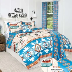 Lake Adventure Full/Queen or King Comforter Set or Decorative Pillow