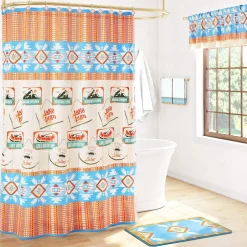 Lake Adventure Shower Curtain, Bath Rug, Hand Towels, Valance, or Hooks
