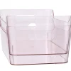 Large Plastic Storage Bins in Blush - Set of 2