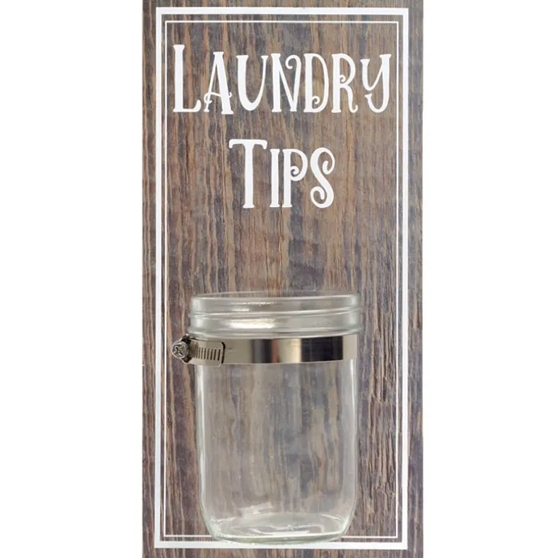 Laundry Room Humorous Wall Décor - Tip Jar, Sign, or Safety Pins
