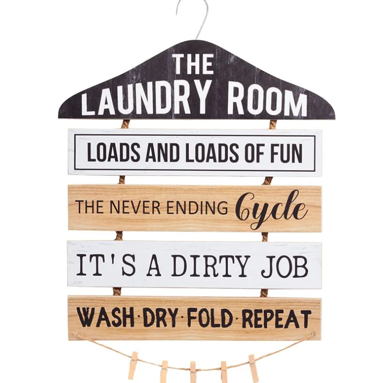 Laundry Room Humorous Wall Décor - Tip Jar, Sign, or Safety Pins